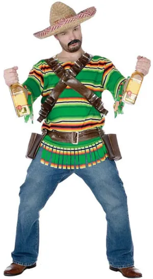 Tequila Pop N' Dude Mens Funny Mexican Costume