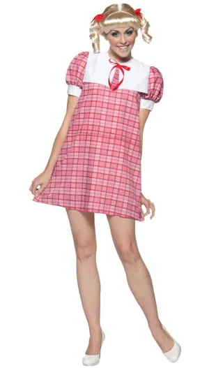 The Brady Bunch Womens Pink Cindy Costume