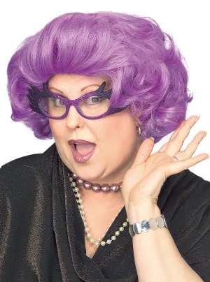 The Dame Edna Purple Costume Wig