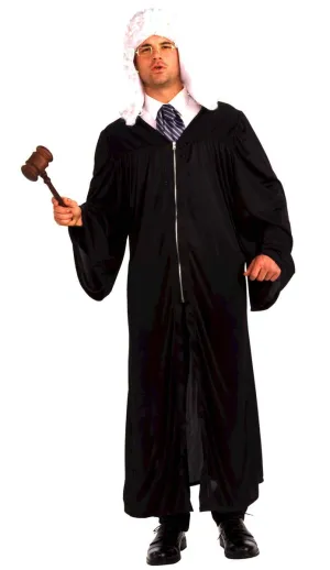 The Judge Adults Black Fancy Dress Costume Robe