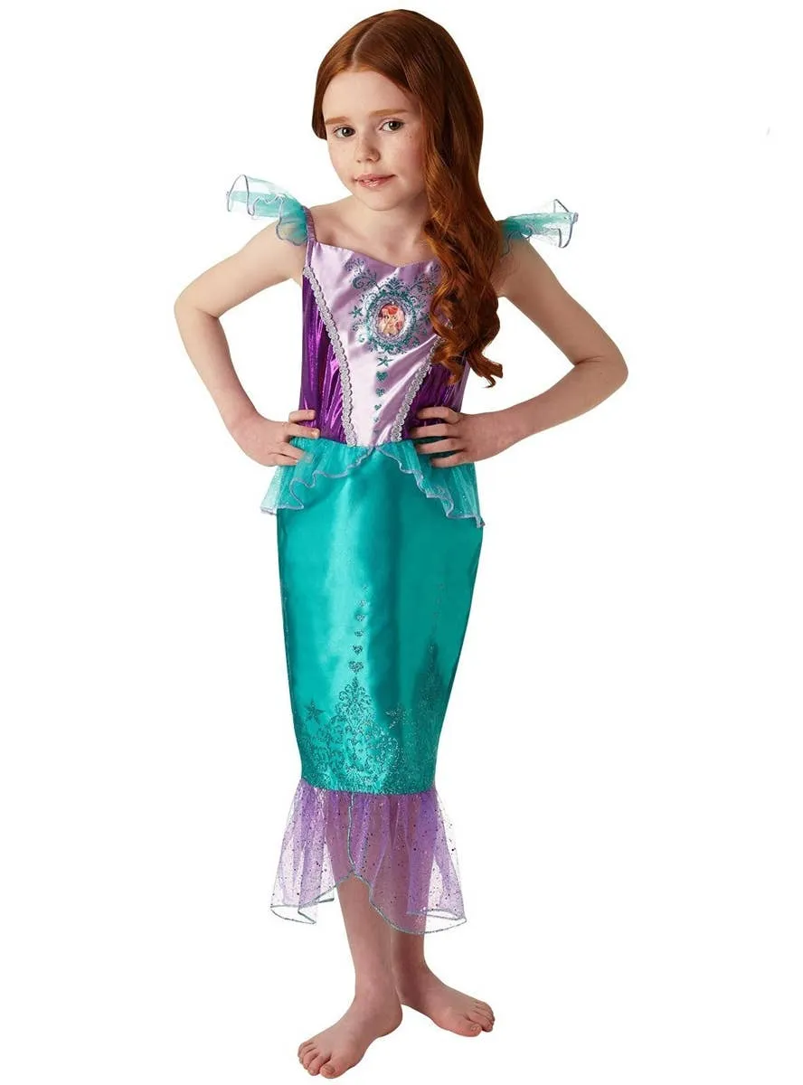 The Little Mermaid Ariel Girls Disney Princess Gem Costume