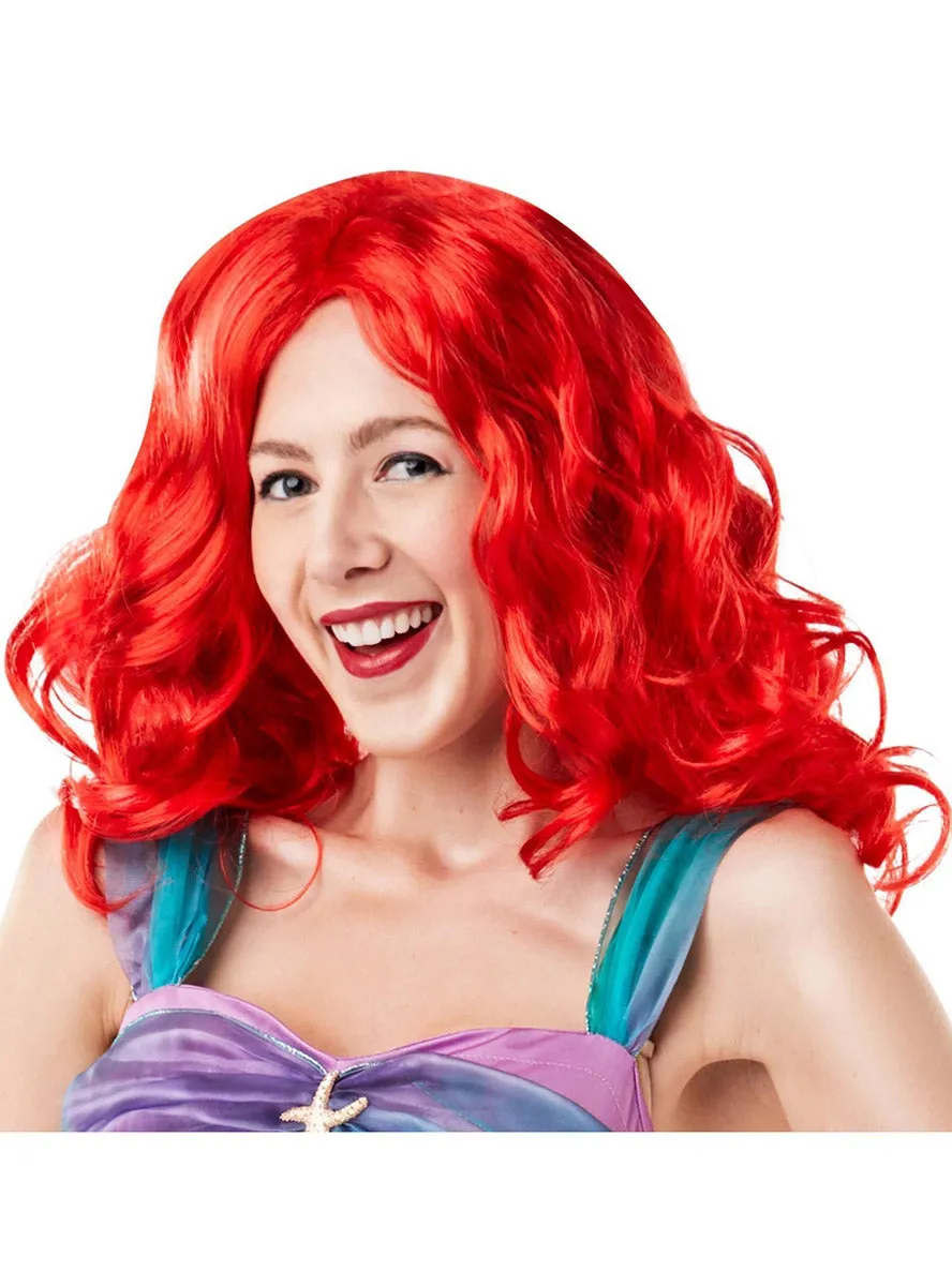 The Little Mermaid Womens Red Ariel Costume Wig