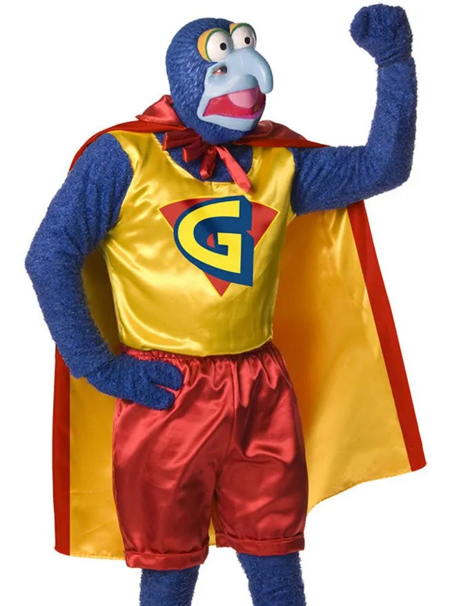 The Muppets Mens The Great Gonzo Superhero Costume