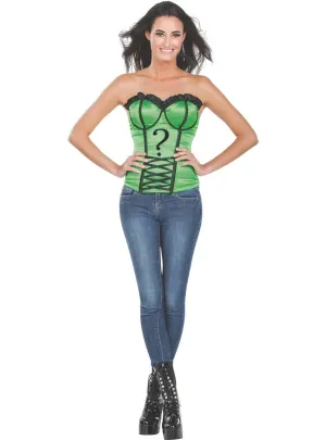The Riddler Womens Sexy Green Costume Corset
