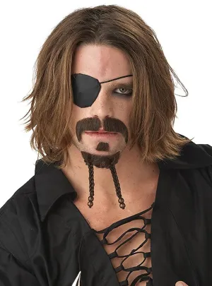 The Rogue Plaited Pirate Goatee and Moustache