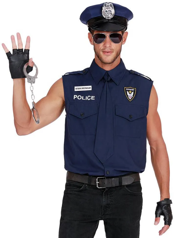 The Sargent Mens Police Officer Dress Up Costume