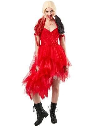 The Suicide Squad Womens Red Harley Quinn Costume