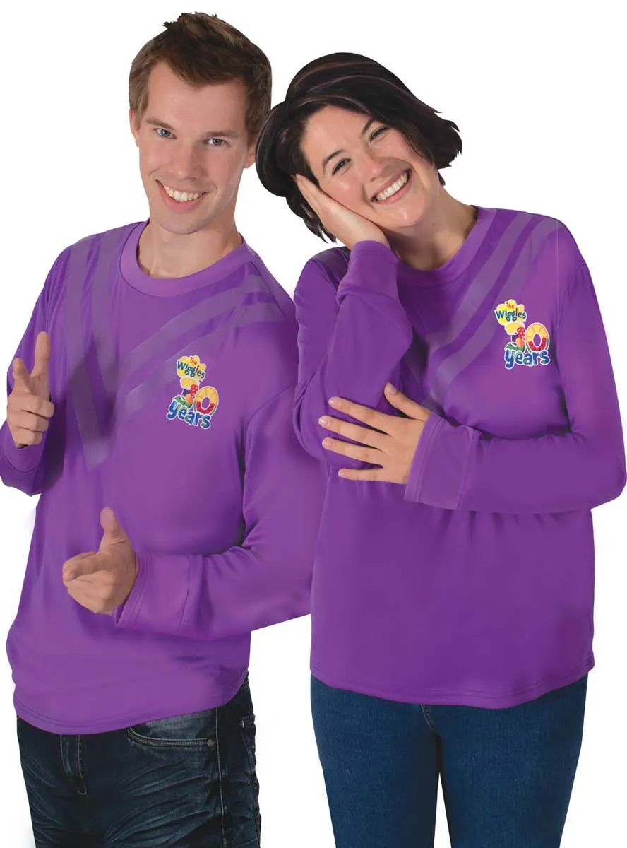 The Wiggles 30th Anniversary Adults Purple Costume Top