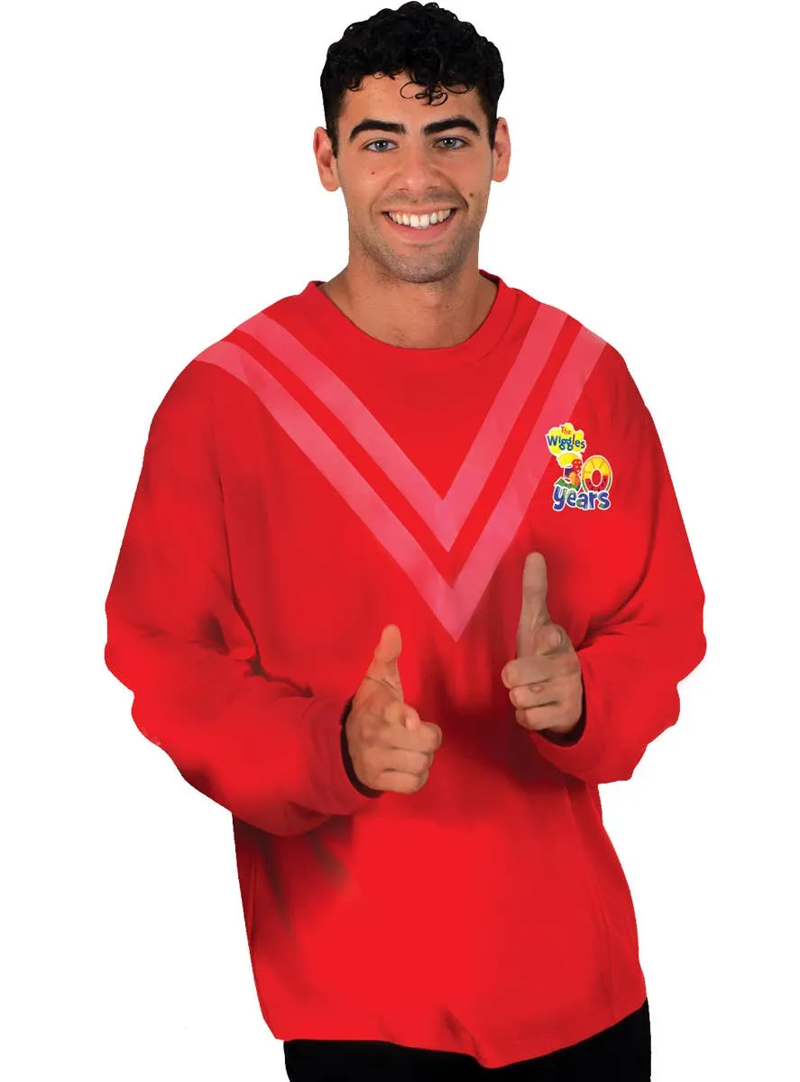 The Wiggles 30th Anniversary Adults Red Costume Top
