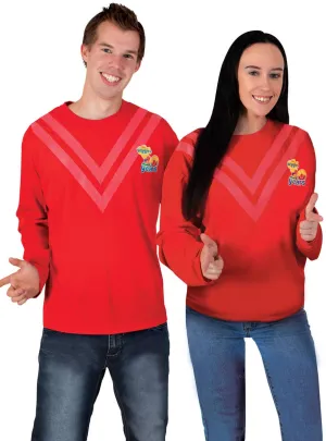 The Wiggles 30th Anniversary Adults Red Costume Top