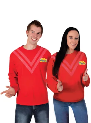 The Wiggles Plus Size Adults Red Wiggle Costume Top