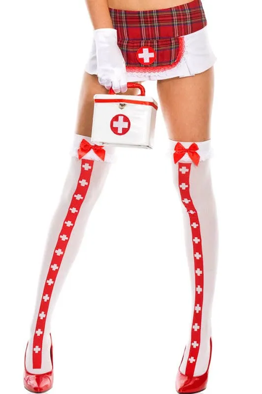 Thigh High Naughty Nurse Stockings