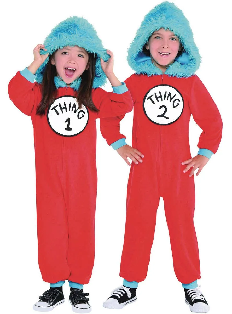 Thing 1 or 2 Kids Officially Licensed Book Week Costume