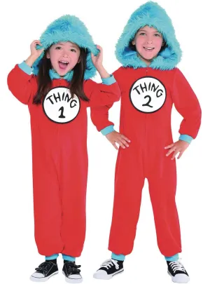 Thing 1 or 2 Kids Officially Licensed Book Week Costume