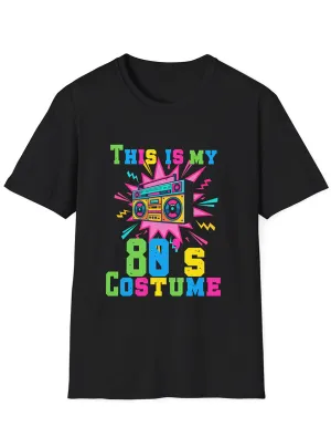 This Is My 80s Costume Neon Print Plus Size Shirt