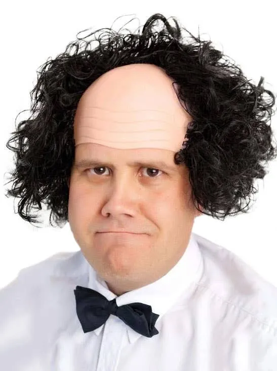 Three Stooges Receding Mens Costume Wig