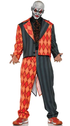 Thriller Jester Mens Tuxedo Clown Halloween Costume