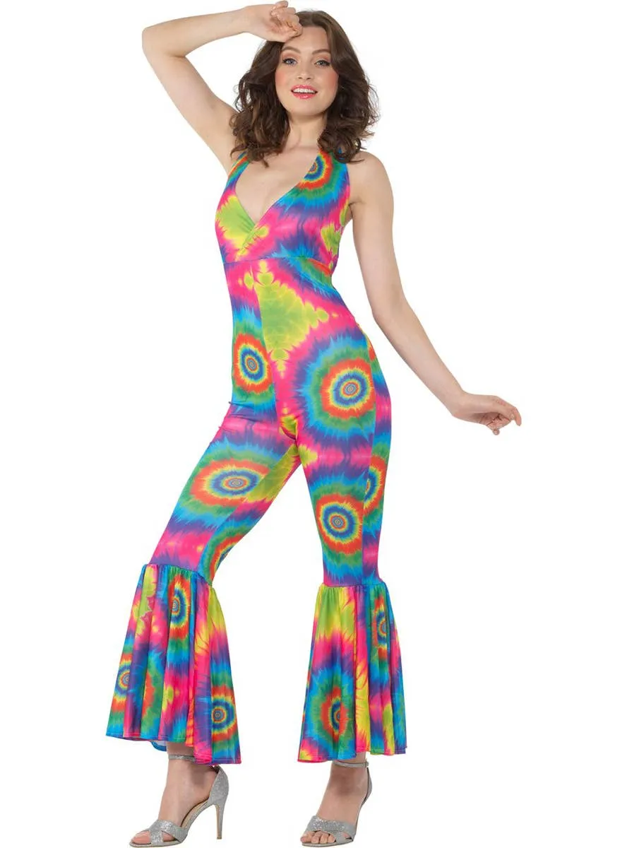 Tie Dye Hippie Womens 1970s Costume