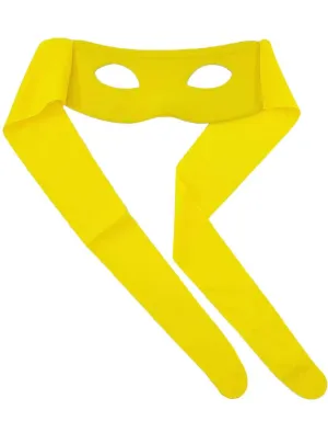 Tie On Yellow Superhero Mask Costume Accessory