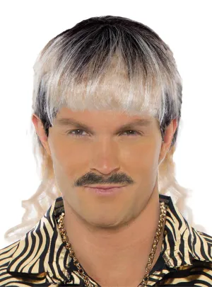 Tiger Hombre Mens Blonde Mullet Costume Wig