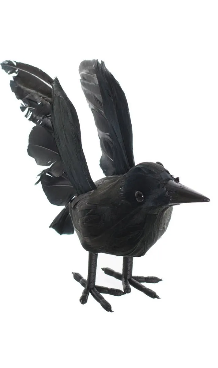 Tiny Little Black Raven Halloween Prop