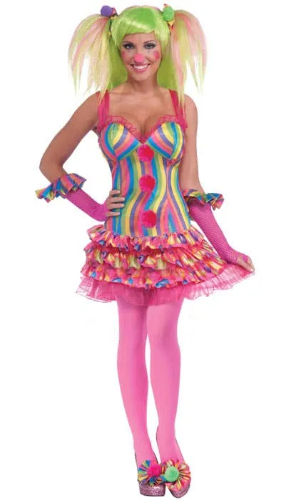 Tootsie The Clown Womens Circus Costume