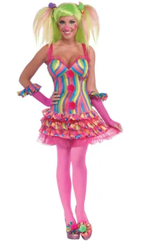 Tootsie The Clown Womens Circus Costume