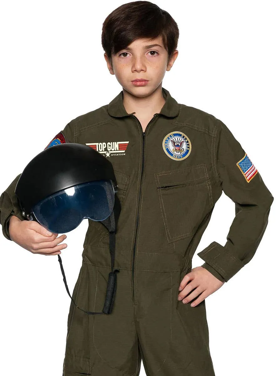 Top Gun Boys Licensed Pilot Flight Suit Costume