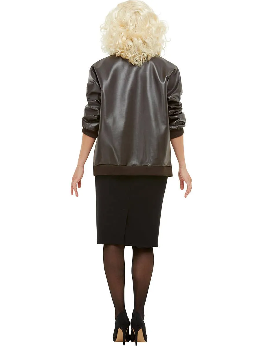 Top Gun Brown Vinyl Womens Jacket Costume