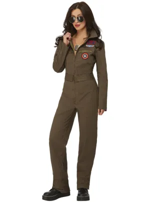 Top Gun Flight Suit Womens Costume