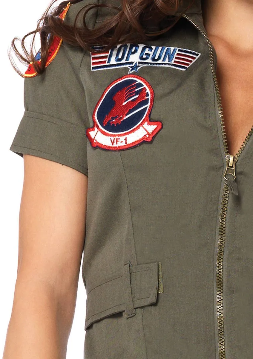 Top Gun Womens Flight Dress Costume