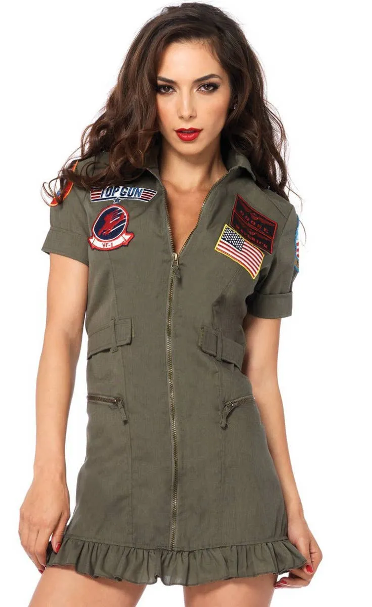 Top Gun Womens Flight Dress Costume