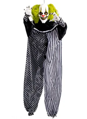 Touch Activated Animated Hanging Clown Halloween Decoration