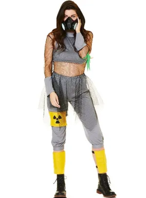 Toxic Biohazard Girl Womens Halloween Costume