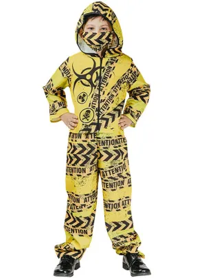 Toxic Yellow Hazmat Boys Halloween Costume