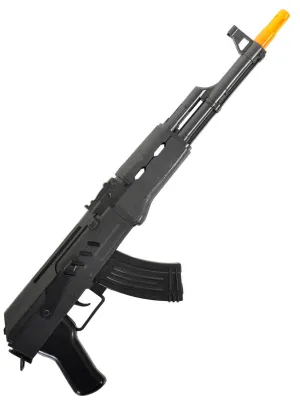 Toy Black Plastic Assault Rifle Costume Weapon