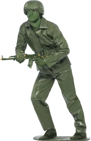 Toy Soldier Mens Green Army Dress Up Costume