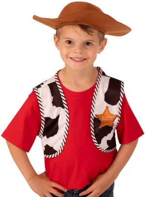 Toy Story 4 Boys Woody Vest and Hat Accessory Set