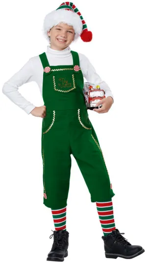Toymaker Elf Boys Green Christmas Costume