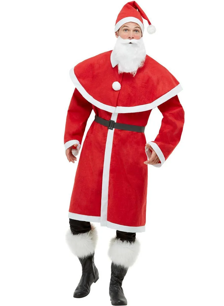 Traditional Red and White Father Christmas Mens Costume
