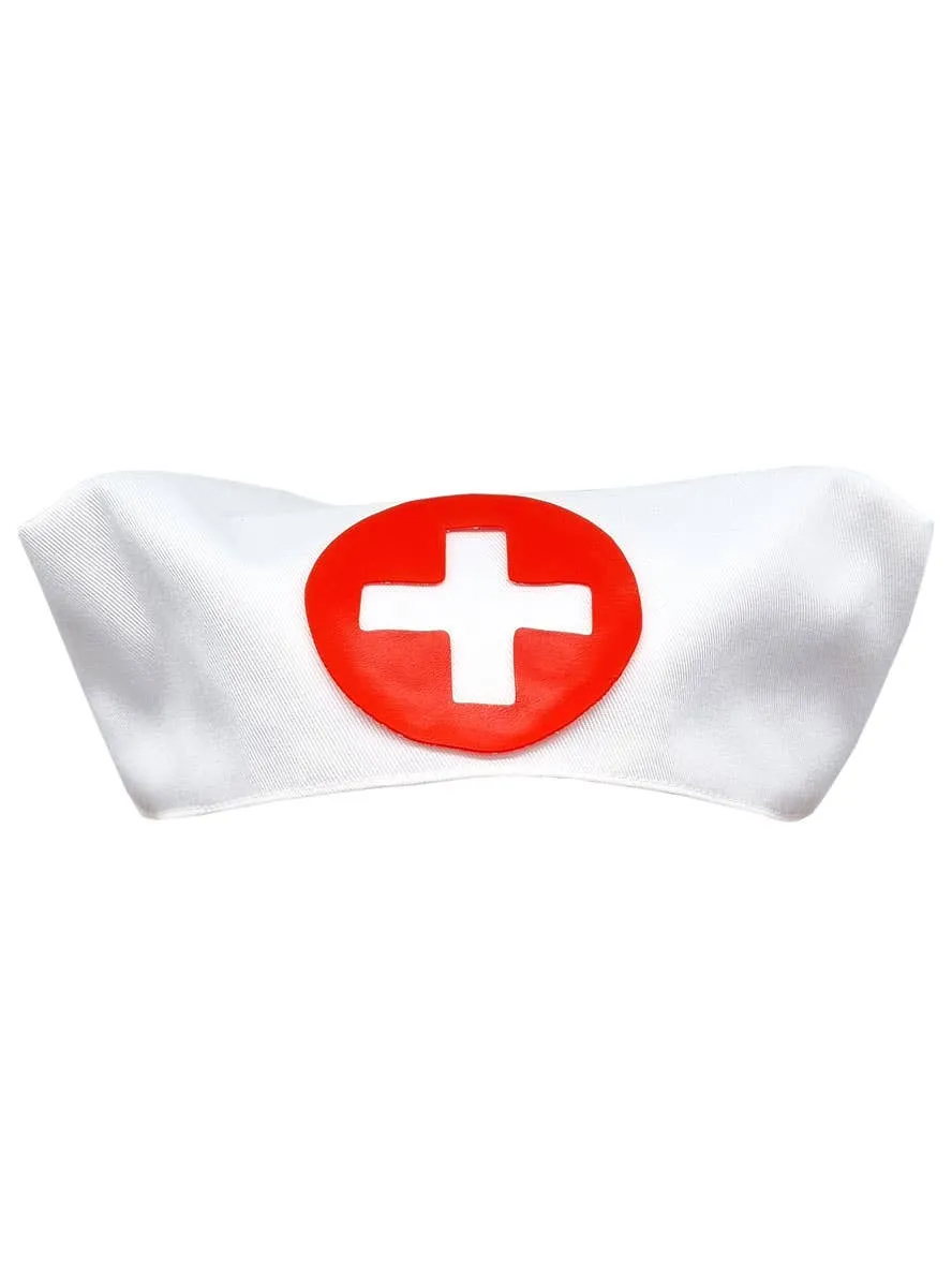 Traditional White Cotton Nurse Costume Hat