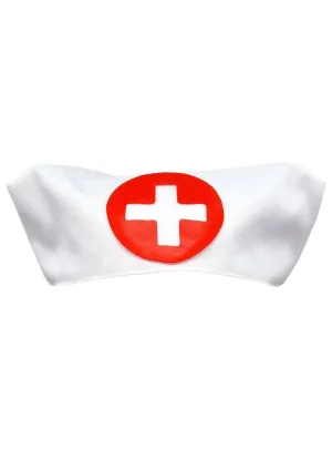 Traditional White Cotton Nurse Costume Hat