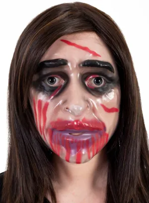 Transparent Bloody Mouth Halloween Costume Mask