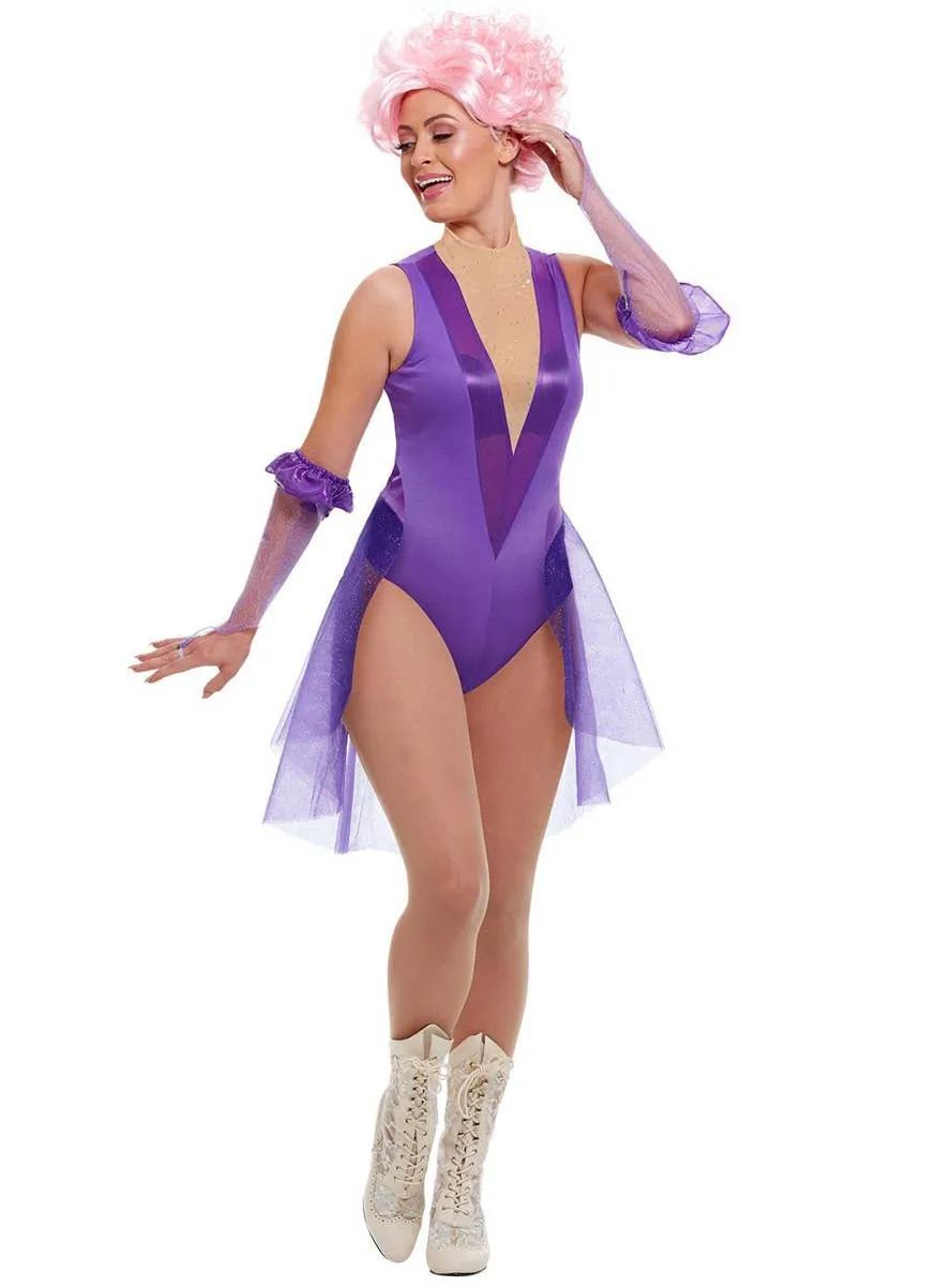 Trapeze Artist Womens Anne Wheeler Purple Circus Costume