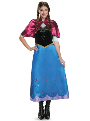 Travelling Anna Womens Licensed Frozen Costume