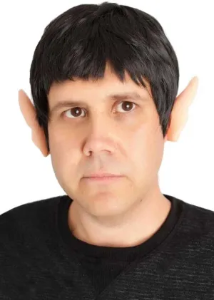 Treckie Mens Short Black Costume Wig
