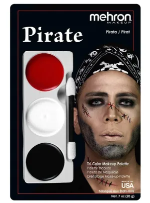 Tri-Colour Pirate Halloween Makeup Palette
