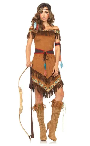 Tribal Princess Womens Deluxe Native American Costume