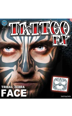 Tribal Print Temporary Face Tattoo Makeup
