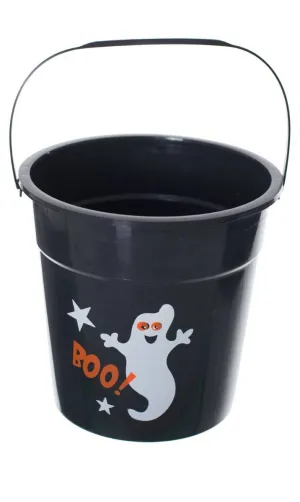 Trick Or Treat Black Halloween Candy Pail